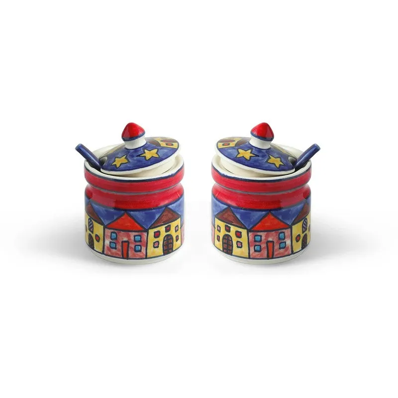 Folkcera Ceramic Jar Set - Five Piece Set media 4