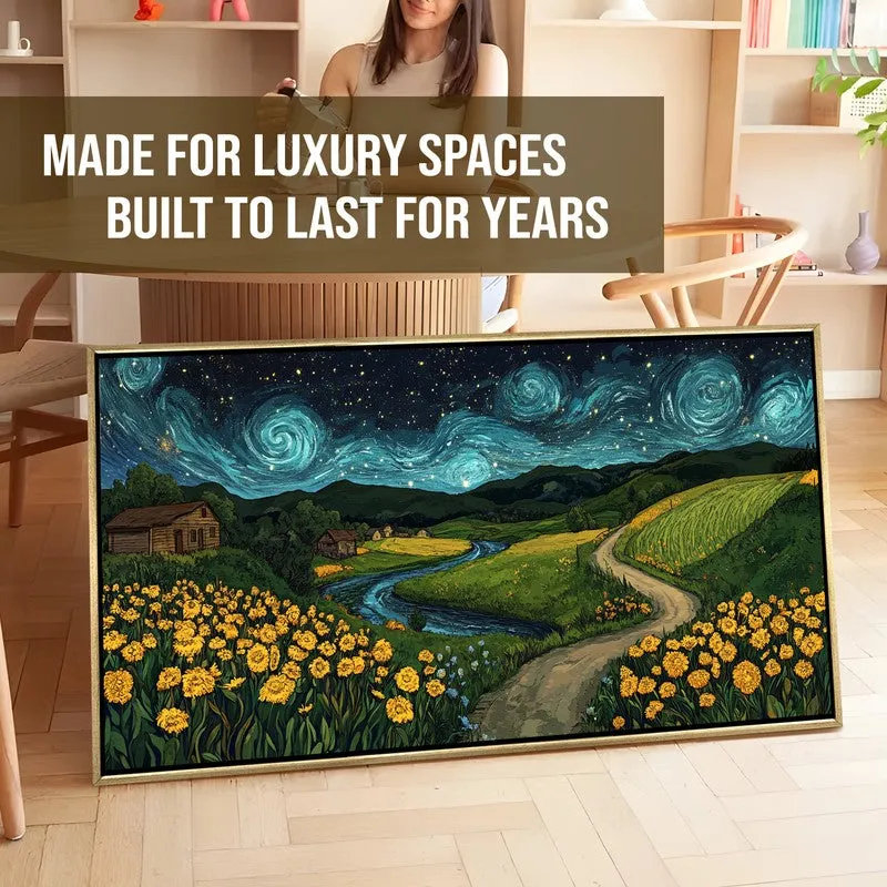 Stardust Canvas Wall Painting With Frame media 7