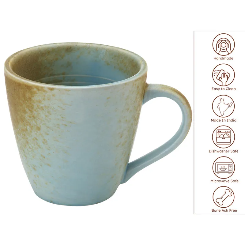 Tivraa Ceramic Coffee Mug (350 mL Each) - Set of Two media 5
