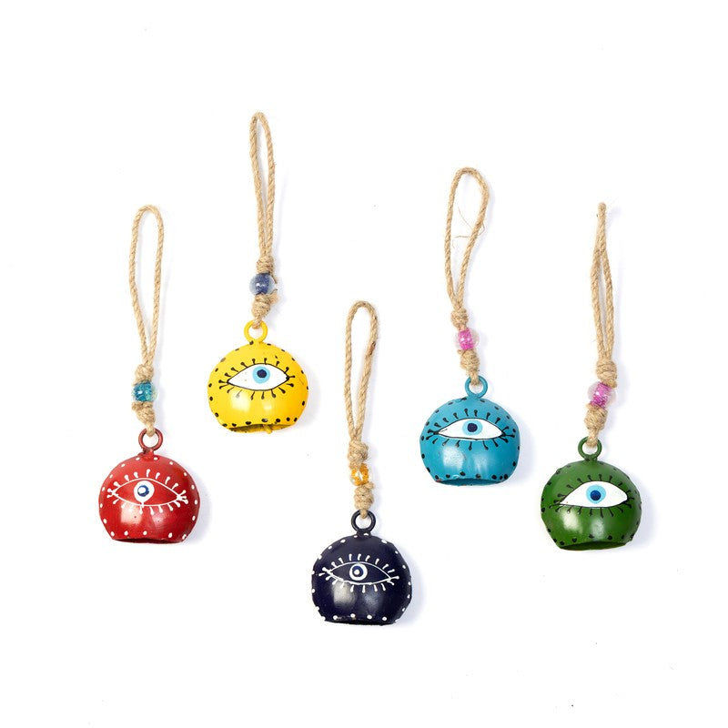 Echoa Eye Decorative Hanging Bell (Set Of Five) - Set Of Five media 6