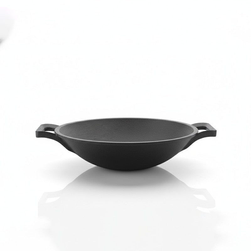 Wokline Cast Iron Shallow Kadhai - 2000 mL media 4