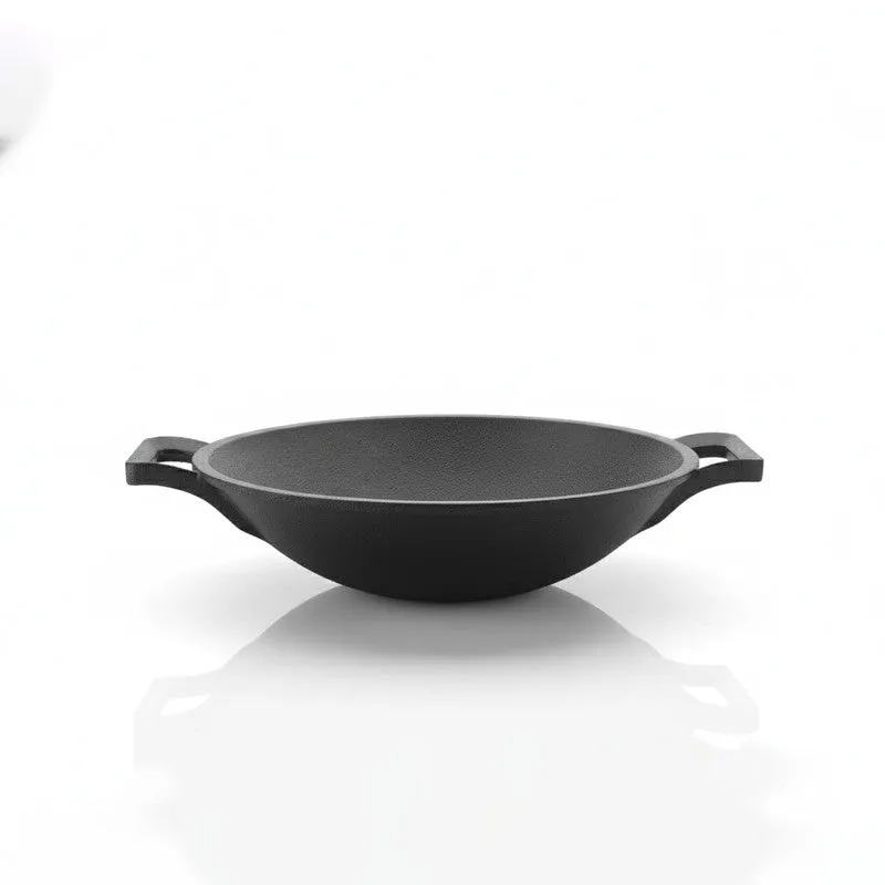 Wokline Cast Iron Shallow Kadhai - 2000 mL media 4