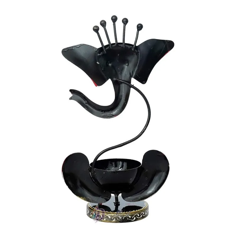 Nritya Ganesh Tea Light Candle Holder media 4