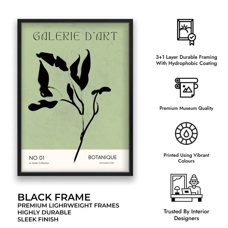 Herbarium Canvas Wall Painting With Black Frame media 8