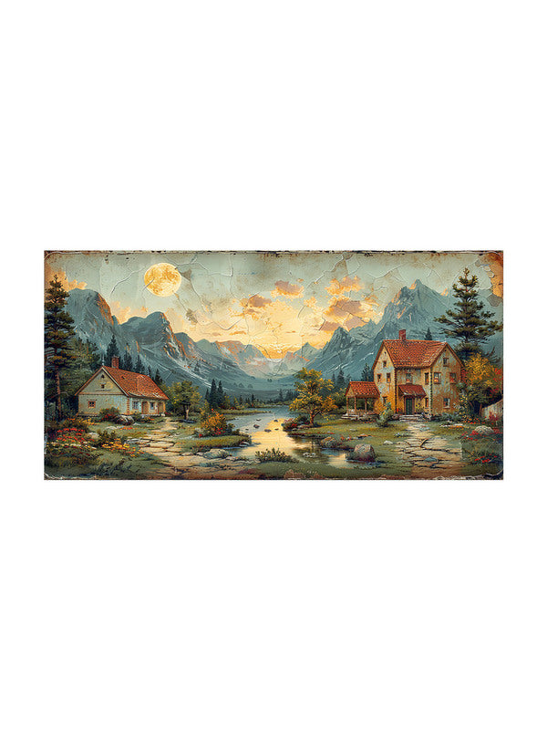 Countryside Charm Cottage Wall Painting media 3