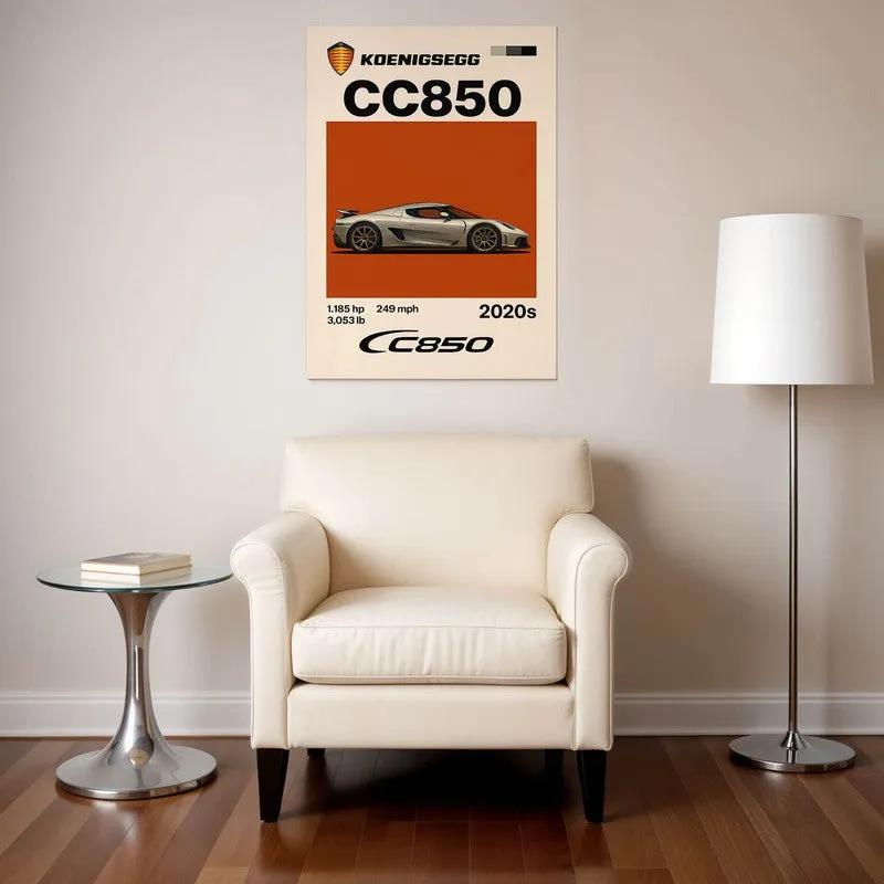 Koenigsegg CC850 Wall Poster media 1