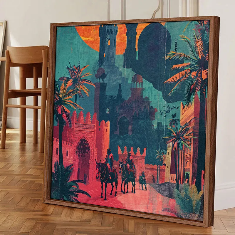 Shades Of Agra Wall Art With Frame - Brown media 3