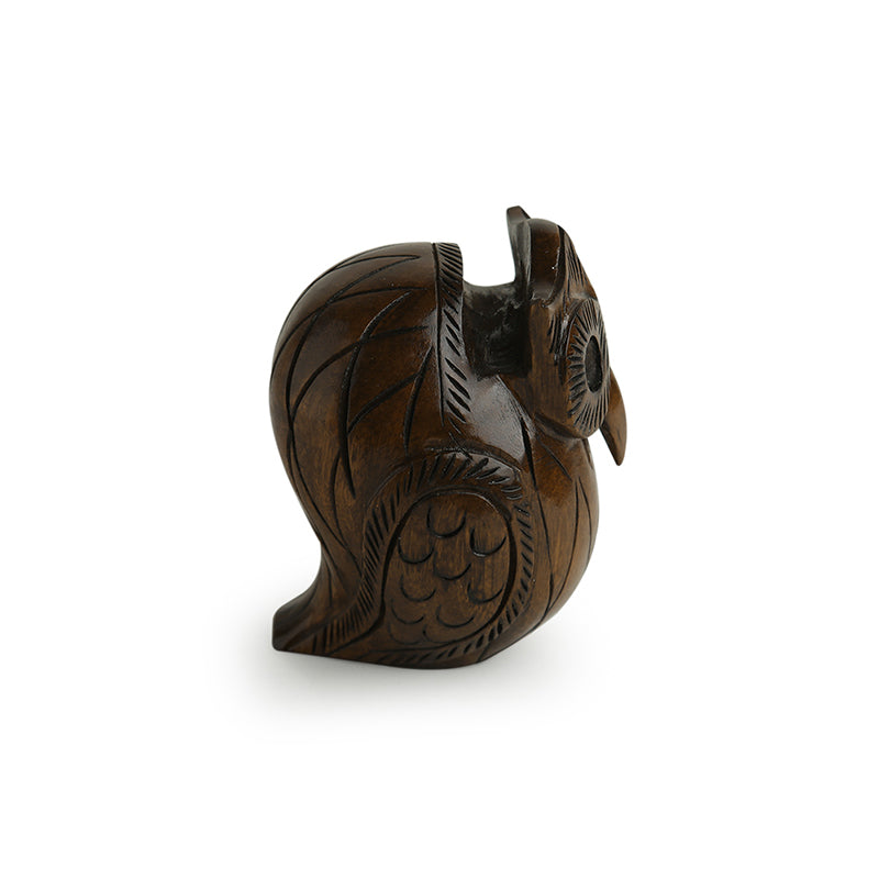 Hoot Craft Eucalyptus Wood Spectacle Holder media 3