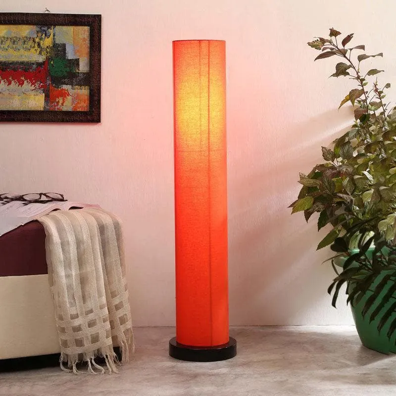 Balloon Fabric Floor Lamp - Orange media 1