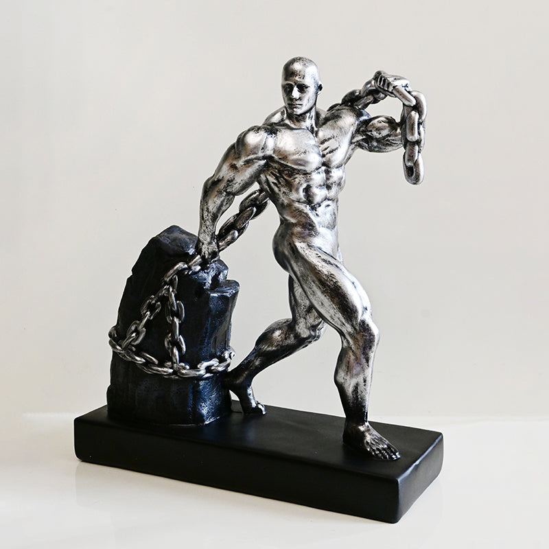 Herculese Resin Showpiece - Silver media 3