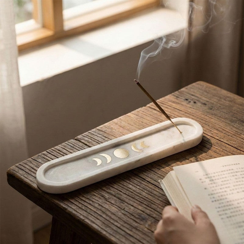 Varishta Marble Incense Holder media 6