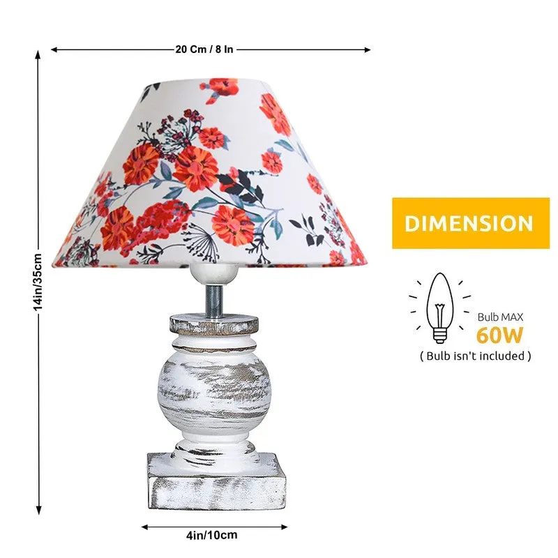 PetalGleam Wooden Table Lamp media 9