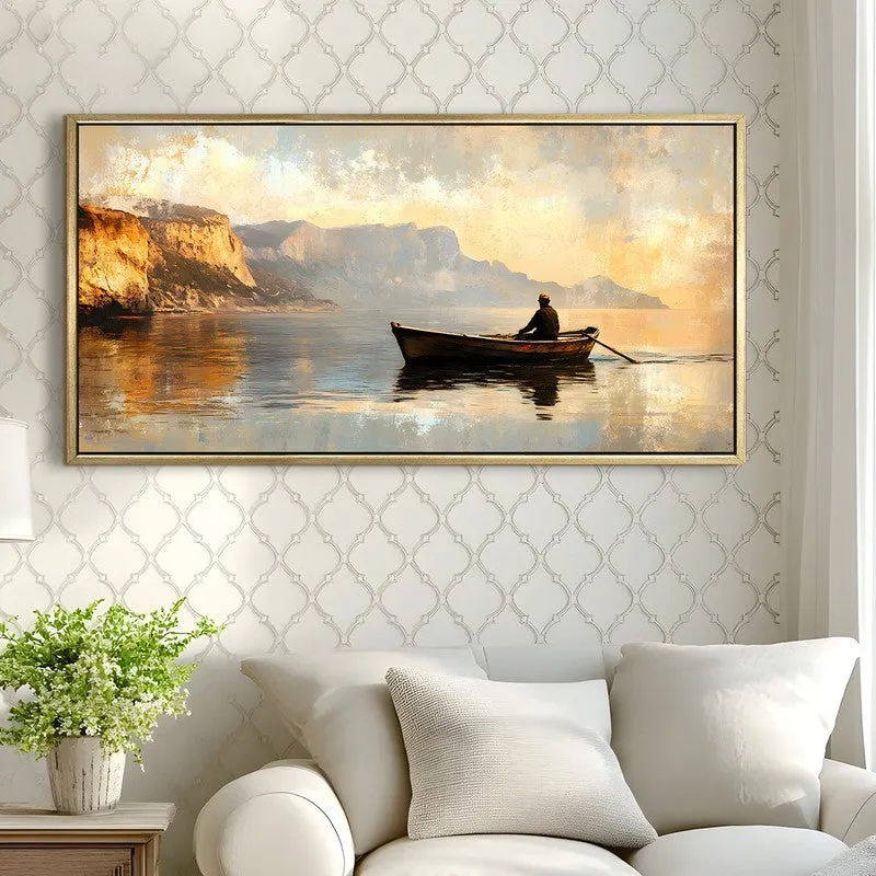 Afloat Canvas Wall Painting With Frame media 4