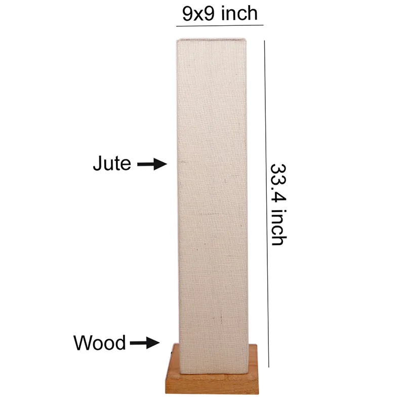 Miya Wooden Tower Floor Lamp With Jute Shade - White media 5