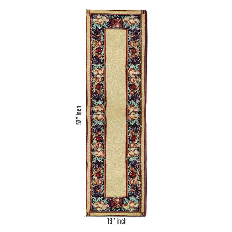 Adia Jacquard Woven Placemat With Runner - Seven Piece Set media 6