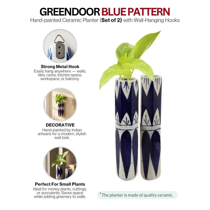 Brevion Pots & Planters (Blue) - Set Of Two media 4