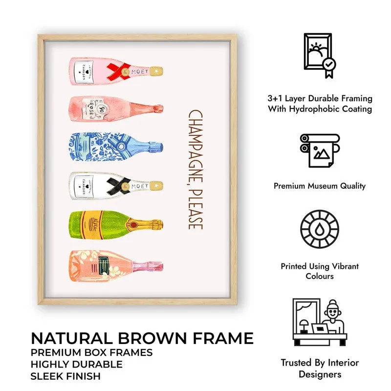 ChampagneBar Archival Canvas Wall Art - Brown media 11