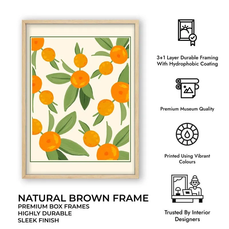 Citrus Aura Archival Canvas Wall Art - Brown media 12