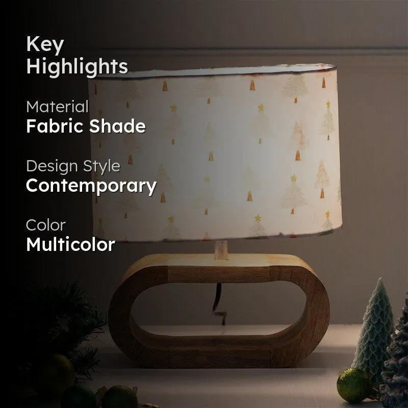 Christmas Tree Moderna Fabric Table Lamp - Multicolor - 2