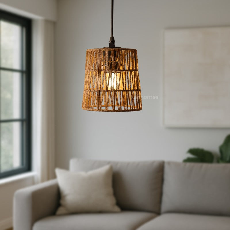 Valran Ceiling Rattan Raffia Ceiling Lamp