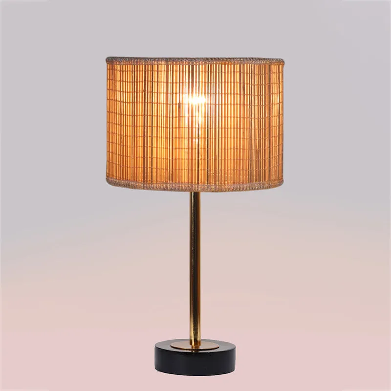 Bambou Rodin Wooden Table Lamp - Beige,Gold,Black media 5