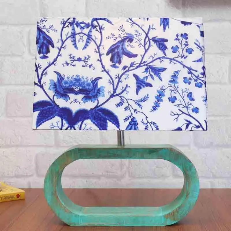 Daydream Fabric Table Lamp - Blue,White media 1