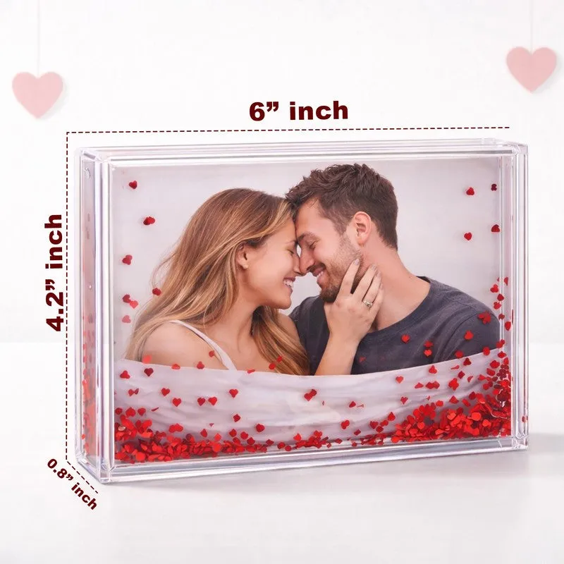 Sweetheart Memory Glitter Acrylic Photo Frame - Red media 7