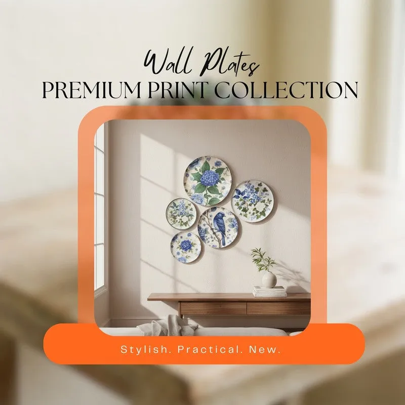 Serene Birdsong Wall Plates - Set of Five media 9