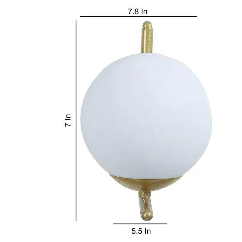 Levi Moon LED Glass & Metal Wall Lamp media 5