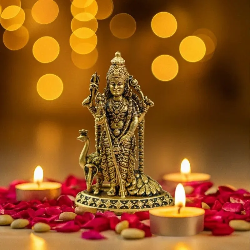 Divine Radha Krishna Brass Idol media 1