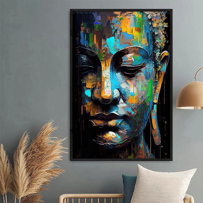 Cosmic Peace Wall Painting With Frame