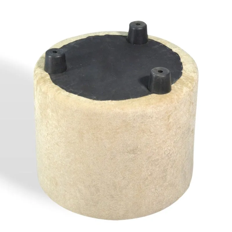 Mrixon Pine Wood Pouffe - Beige media 4