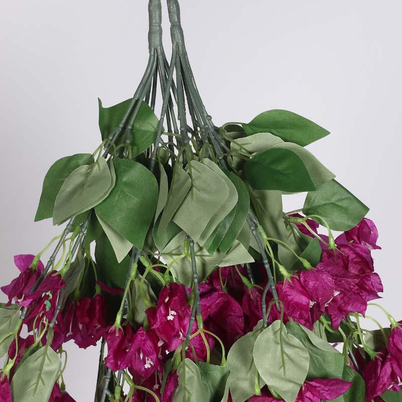 Faux Lush Hanging Bougainvillea - Purple - 2.5 Feet media 6
