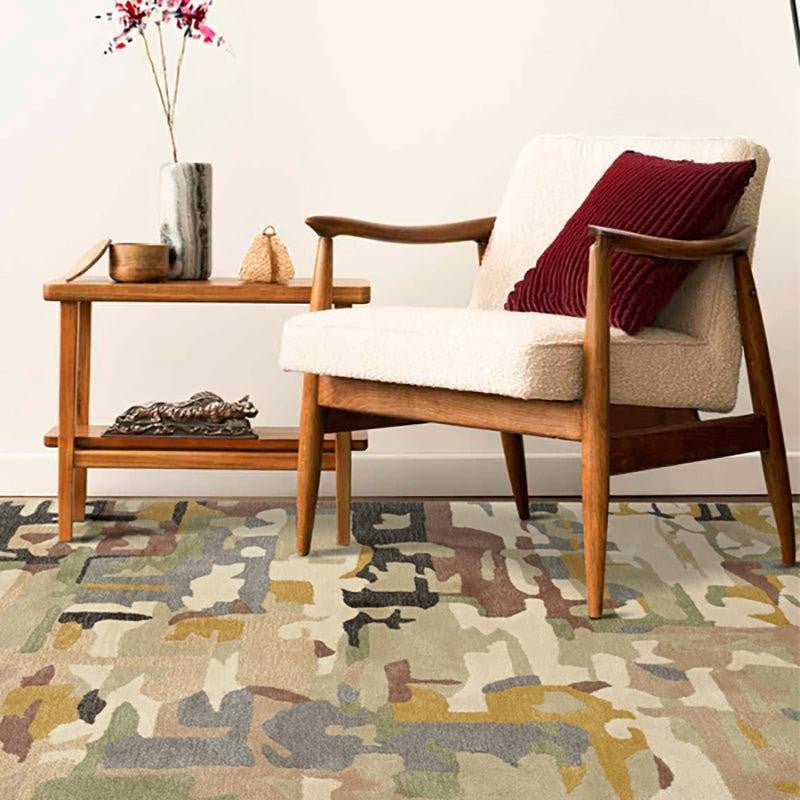 Horus Hand Tufted Abstract Wool & Nylon Carpet - Blue & Green media 3