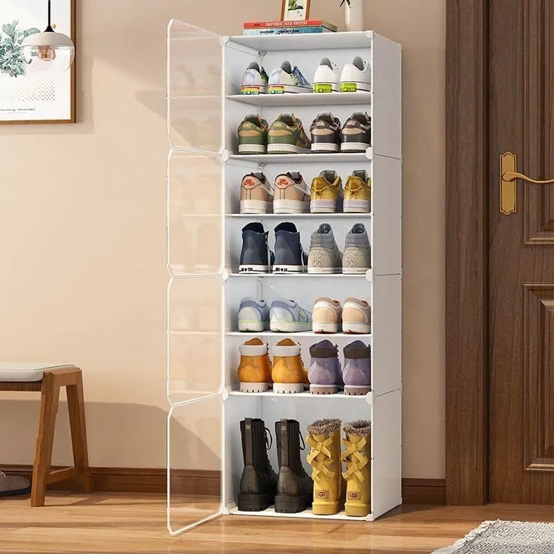 StepWise White Plastic & Metal Shoe Racks media 3