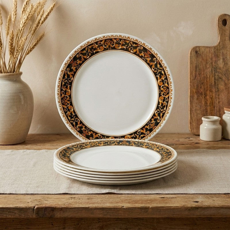 Dynasty Melamine Quarter Plates - Set of Six