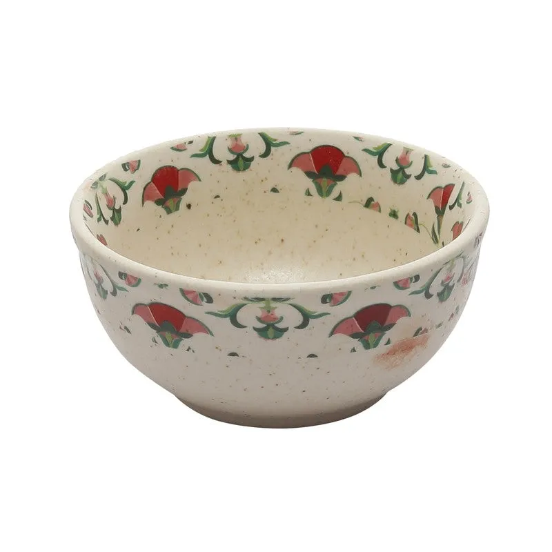 Rosette Multicolor Stoneware Serving Bowls (260 mL) - Set Of Four media 5