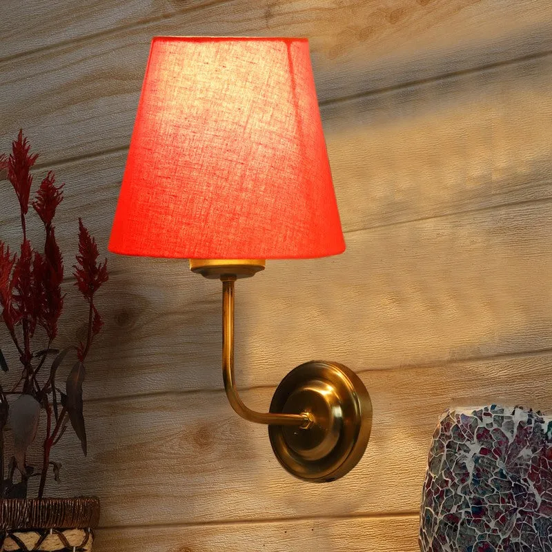 Lumoire Cone Metal Wall Lamp - Gold,Orange media 1