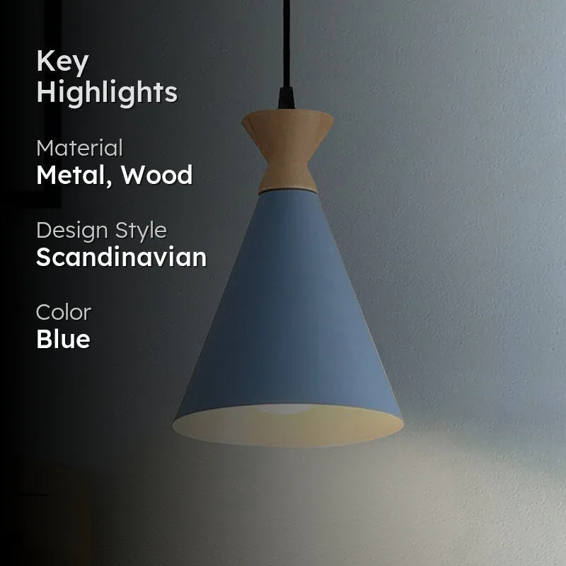 Laira Metal Ceiling Lamp - Blue media 2