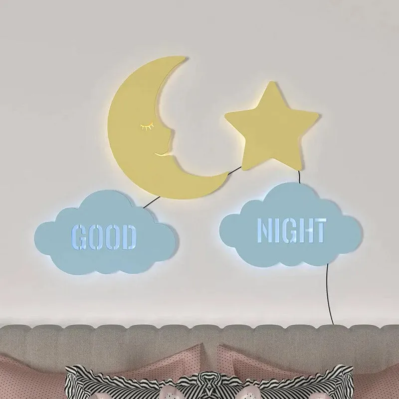 Good Night LED Stripe Light MDF Wall Lamp media 5