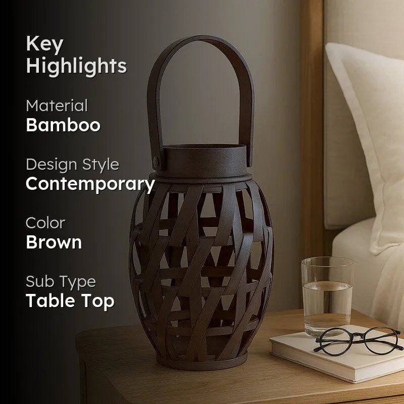 CalmCord Bamboo Tea Light Candle Holder media 2