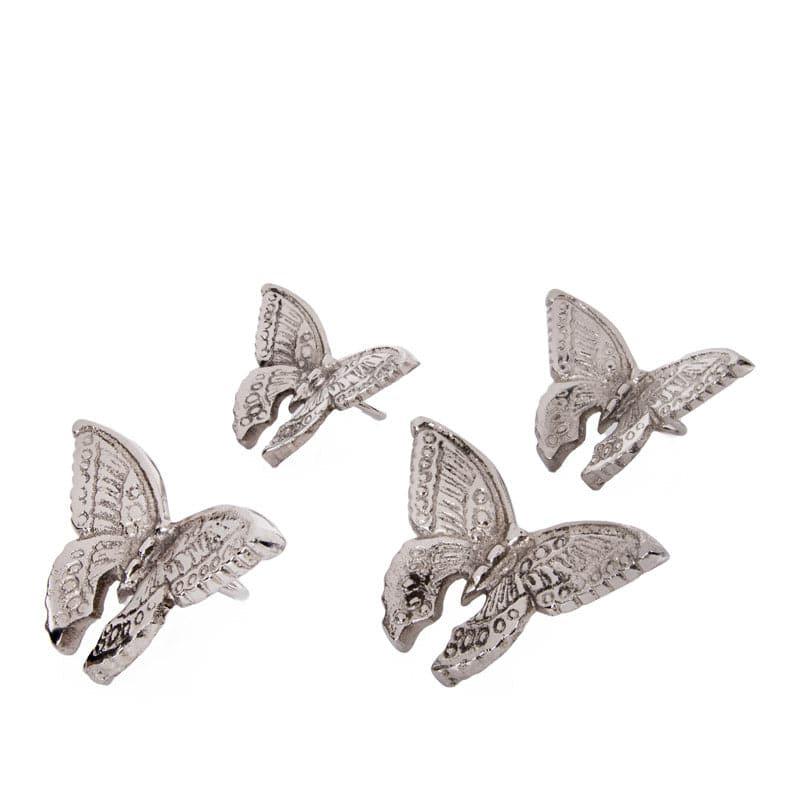 Butterfly Clutch Napkin Ring - Set Of Four media 4
