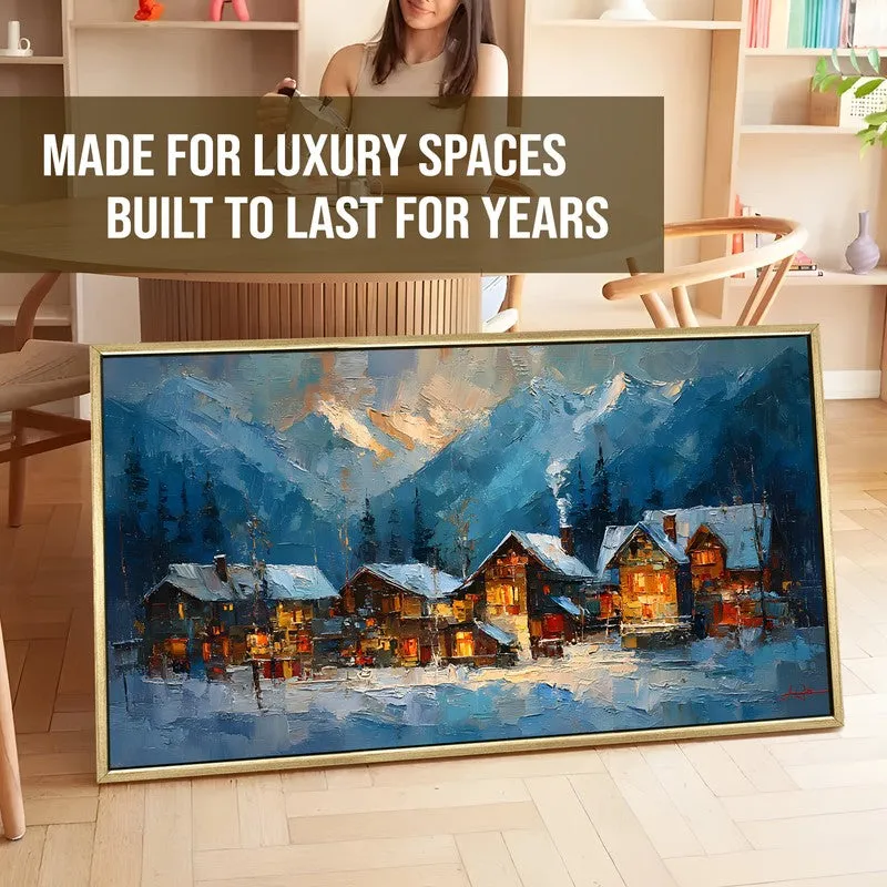 Evening Gleam Canvas Wall Painting With Frame media 5