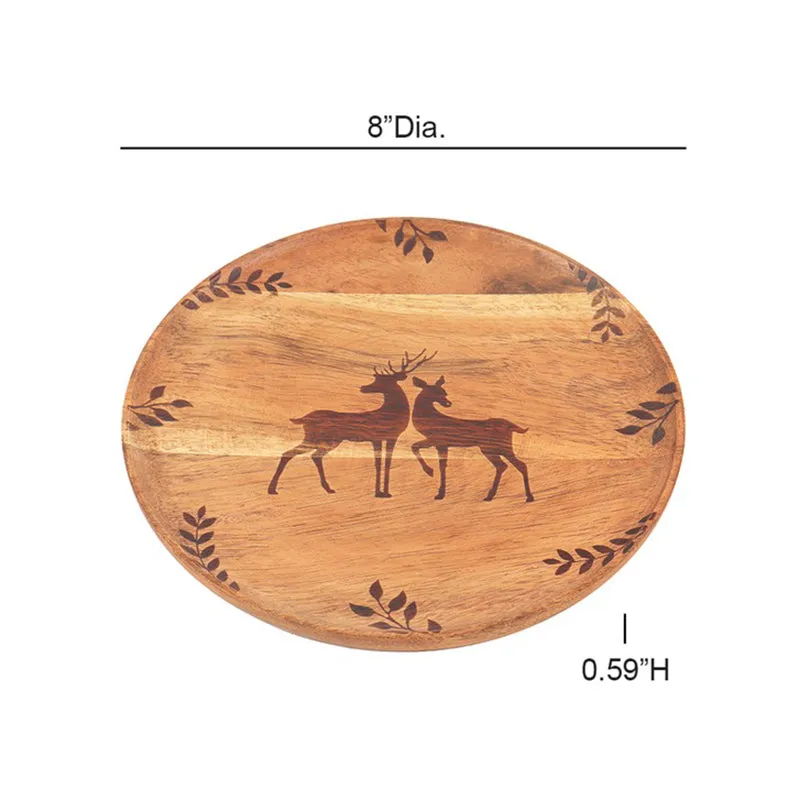 RoundCraft Wood Platter media 8