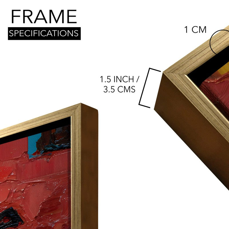 Dance Fire Canvas Wall Painting With Frame media 8