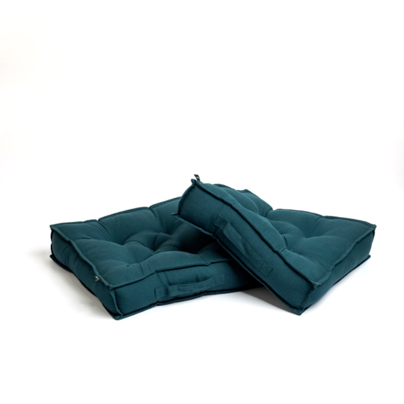 Tara Floor Cushion (Botanical Green) - Set Of Two media 5