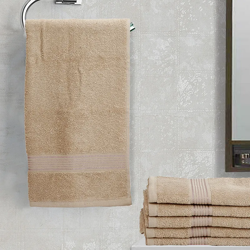 Eva Quick Dry Hand Towel (Taupe) - Set Of Six media 1