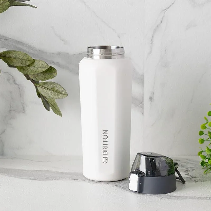 Hydra Hue Hot & Cold Thermos Water Bottle (Green & White, 650 mL Each) - Set Of Two media 3