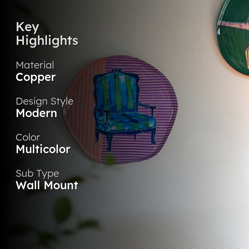 Once Upon A Seat Enamel Coated Metal Wall Plate media 2