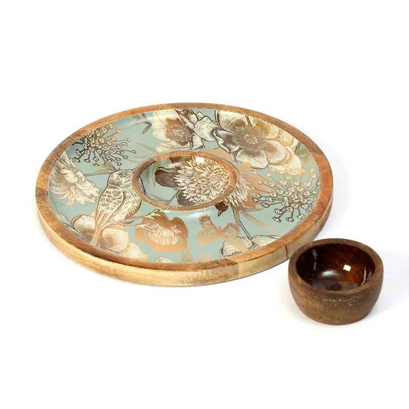Verrosa Chip & Dip Mango Wood Platter - Set of Two media 6